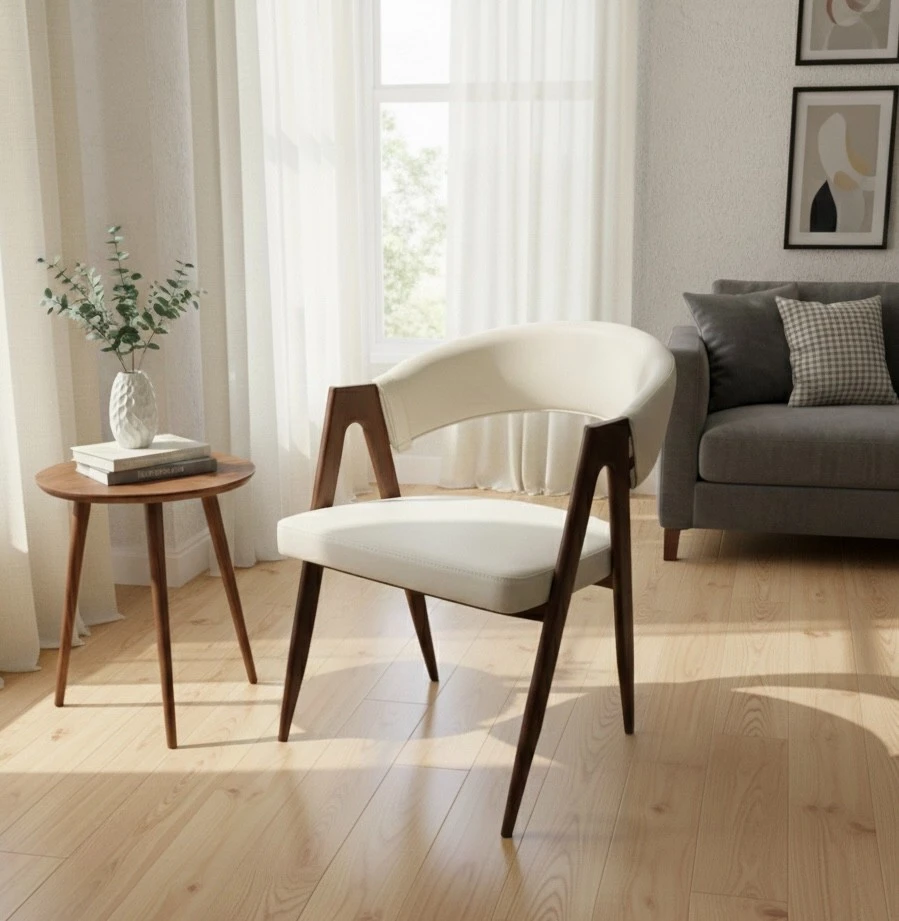 Modern Upholstered Dining Chairs With Arms suppliers
